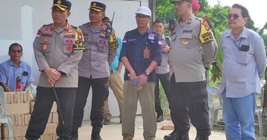 Kapolresta Barelang Lakukan Pengecekan Kegiatan Pemungutan Suara Ulang di TPS 36 Sei Lekop Kec.Sagulung Kota Batam.