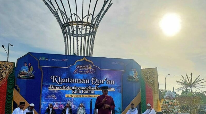 Jefridin Hamid, Buka Khatam Qur’an Dinas Kebudayaan dan Pariwisata Batam